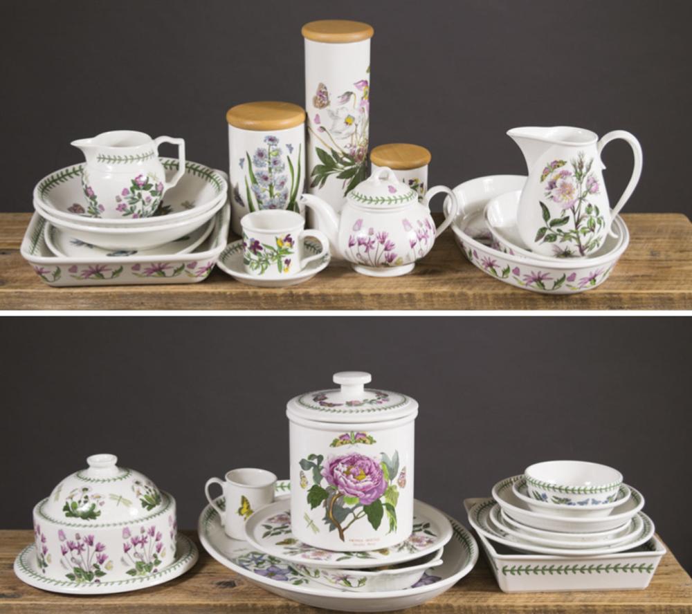 Appraisal: PORTMEIRION BOTANICAL GARDEN DINNERWARE SET pieces comprised of dinner plates