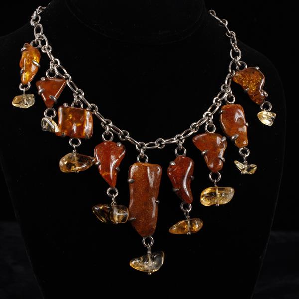 Appraisal: Barry Brinker Designer Bib Necklace