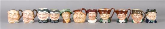 Appraisal: A Group of Eleven Royal Doulton Medium Character Jugs Height