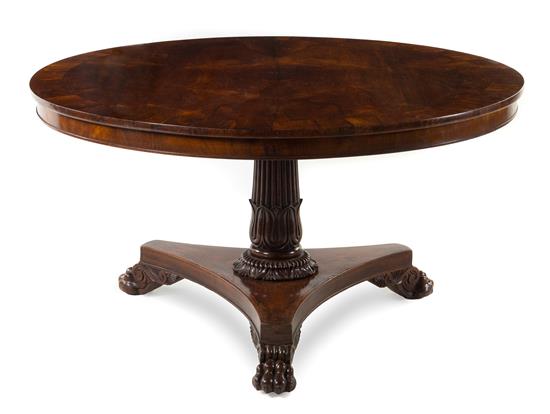 Appraisal: Sale Lot A Regency Rosewood Breakfast Table circa having a