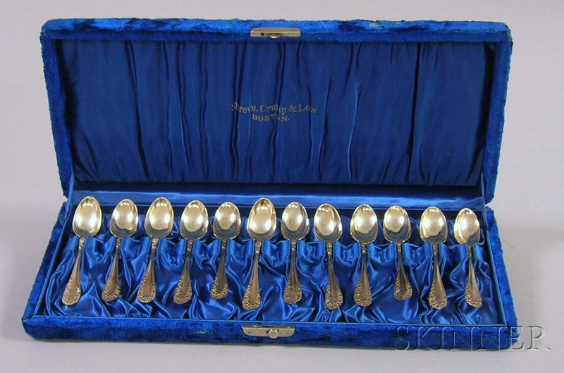 Appraisal: Assorted Group of Silver Flatware including a Durgin repousse serving