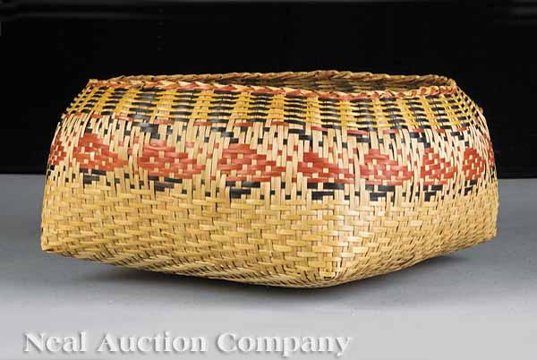 Appraisal: A Large Single Weave Chitimacha Bowl-Shaped Basket attributed to the