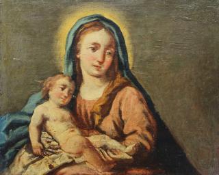 Appraisal: Old Master Madonna Child Painting on Board Italian Old Master