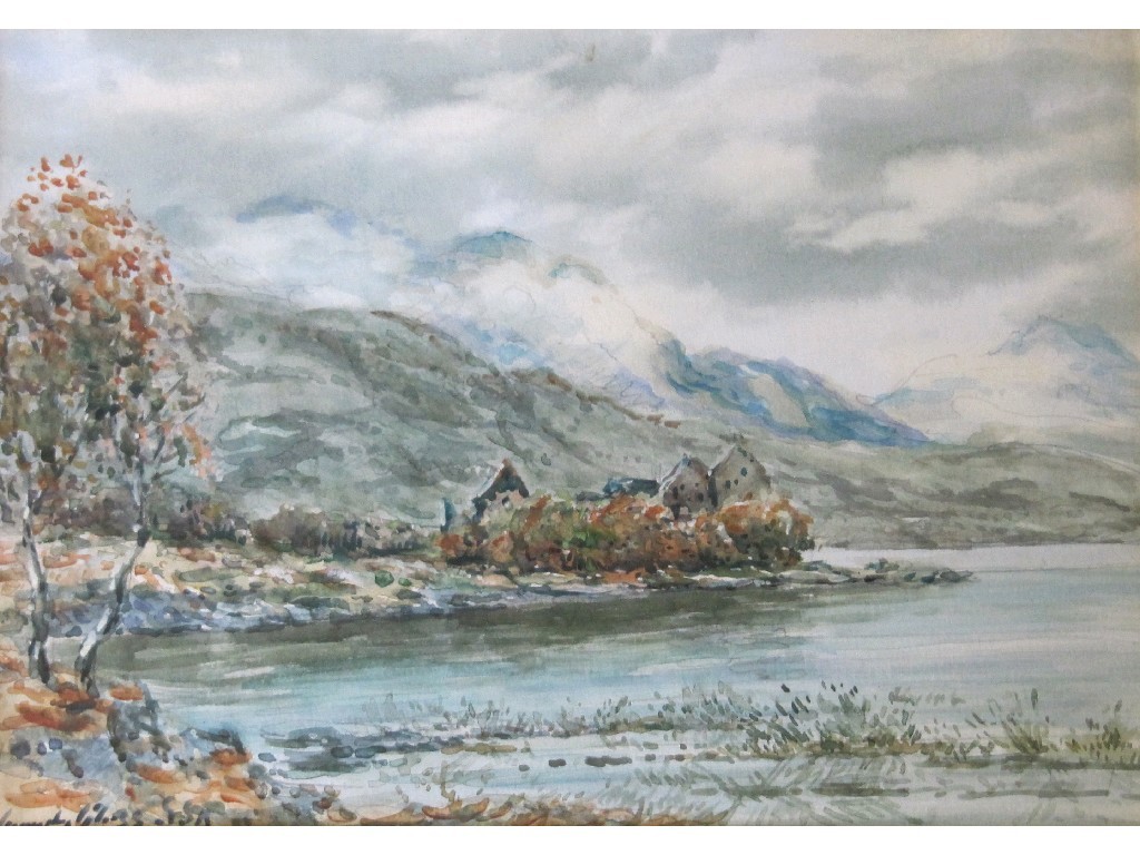 Appraisal: J HAMILTON GLASS Watercolour 'Loch Awe' signed x