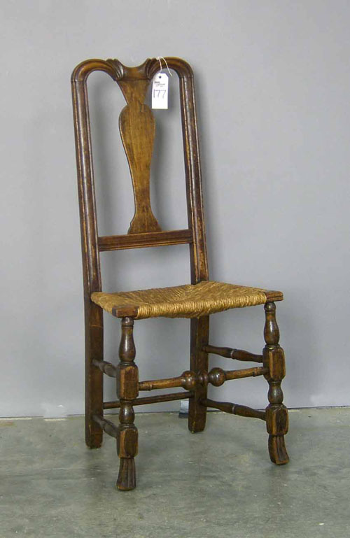 Appraisal: New England Queen Anne side chair ca