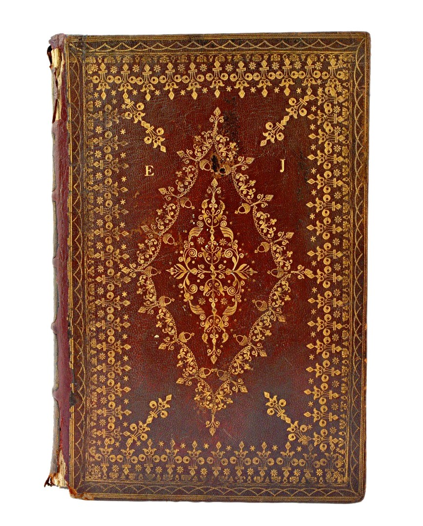 Appraisal: The BOOK OF COMMON PRAYER contemp elaborately gilt-decorated red morocco