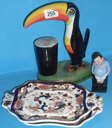 Appraisal: Masons Manderlay Two handled Dishes Carltonware Guiness Toucan Lamp reproduction