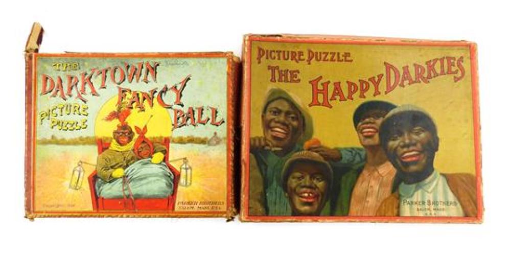 Appraisal: BLACK AMERICANA Two early African American Picture Puzzles c The