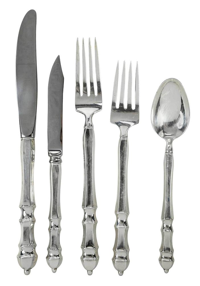 Appraisal: Towle Carpenter Hall Sterling Flatware Pieces American th century including