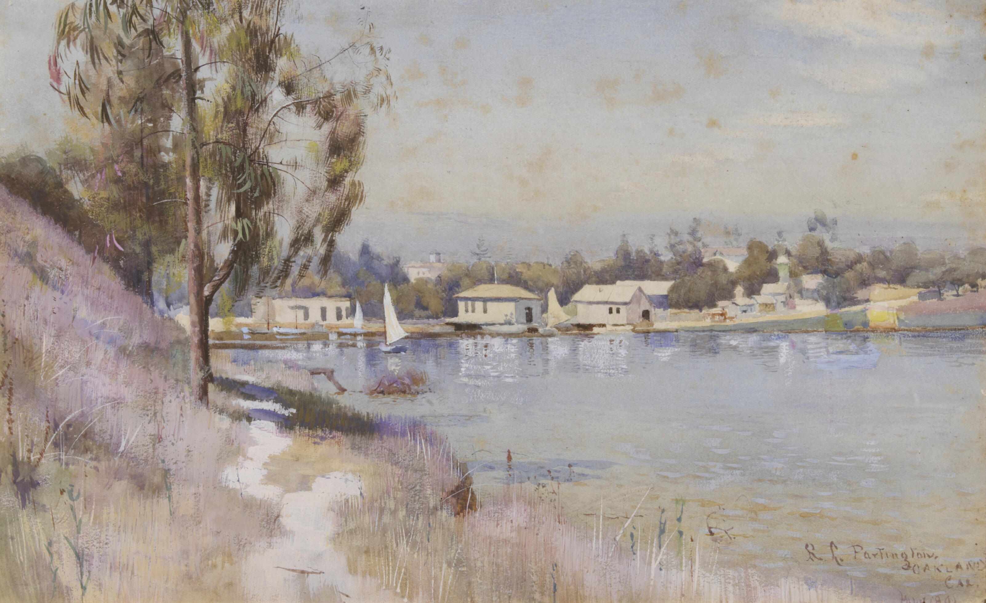 Appraisal: Richard Langtry Partington American - Views of the Oakland boat