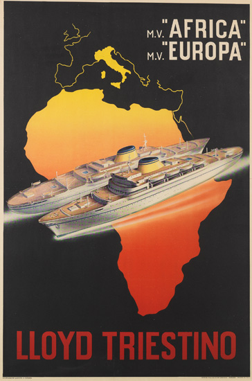 Appraisal: DESIGNER UNKNOWN LLOYD TRIESTINO M V AFRICA M V EUROPA