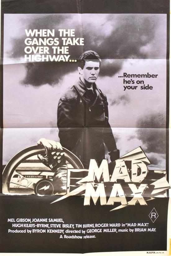 Appraisal: MAD MAX Roadshow Australian one-sheet poster Condition B cm x