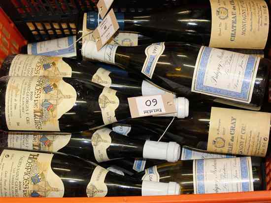 Appraisal: Sixteen bottles of white burgundy including eight Puligny-Montrachet er Cru