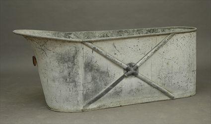 Appraisal: Galvanized Metal Bathtub x x in