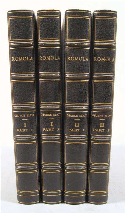 Appraisal: vols Eliot George Romola London Smith Elder Illus by Frederick