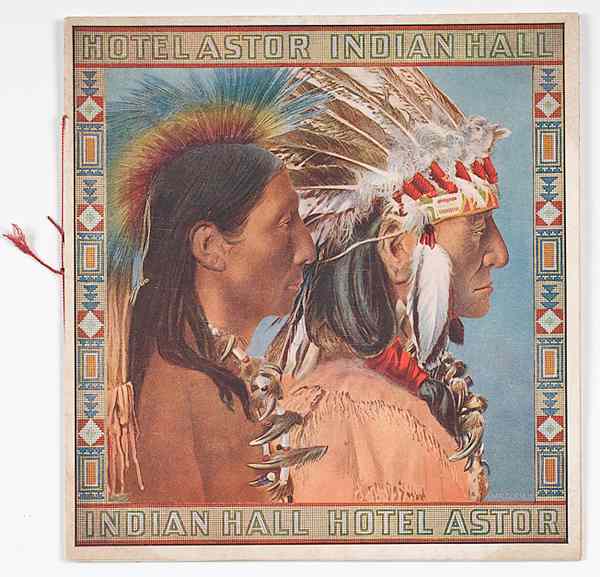 Appraisal: American Indian Hall at the Hotel Astor Publication A publication