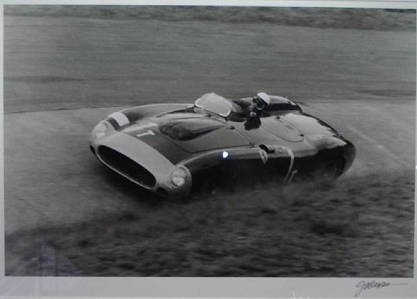 Appraisal: A signed Jesse Alexander photograph of a Ferrari MM in