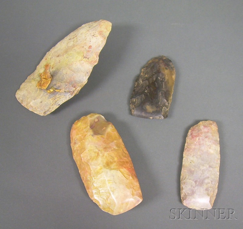 Appraisal: Four African Neolithic Stone Axes Niger Sahara Desert c B