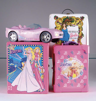 Appraisal: LARGE LOT OF NEWER BARBIE CASES Lot also includes Barbie's