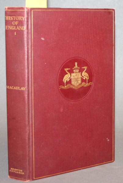 Appraisal: British History Thomas Babington Macaulay History Of England Vols Bos