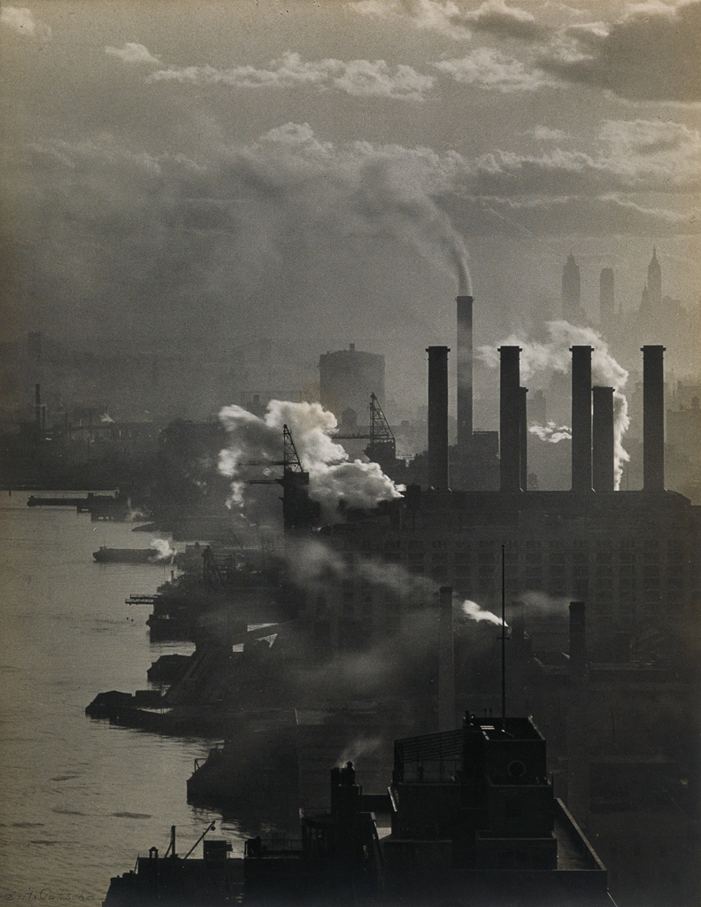 Appraisal: SAMUEL GOTTSCHO - New York Industrial Piers Silver print x