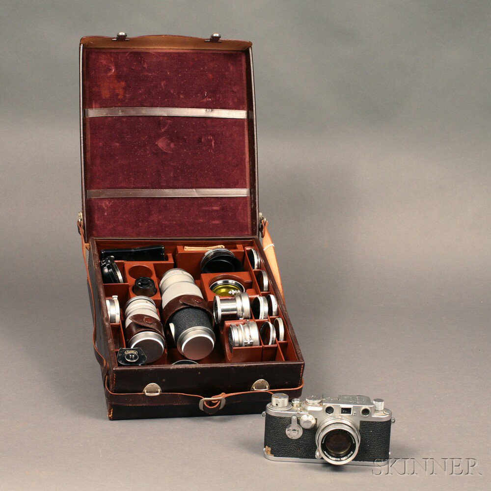 Appraisal: Leica IIIF and a Collection of Leica Lenses Germany c