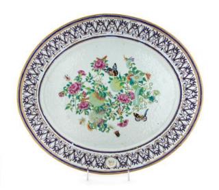 Appraisal: A Chinese Export Porcelain Platter Width inches A Chinese Export