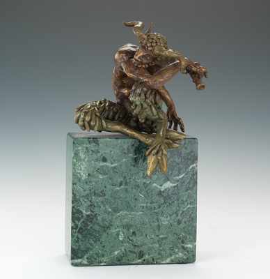 Appraisal: Campbell Paxton American b Ohio Satyr Cast bronze with brown