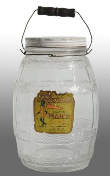 Appraisal: Glass Planters Peanut Mr Peanut Pickle Jar Description s Unusual