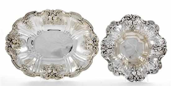 Appraisal: Reed Barton Francis I sterling centerbowls dated and round bowl