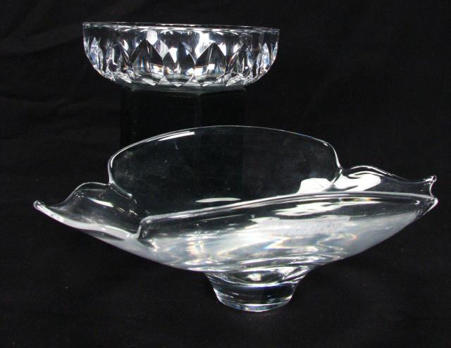 Appraisal: Orrefors '' Ashtray and Steuben '' x '' Oval Bowl