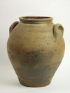 Appraisal: STORAGE JAR - Four gallon ovoid stoneware storage jar wide