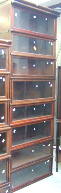 Appraisal: Eight Globe Wernicke mahogany and oak bookcase sections and an