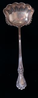 Appraisal: Shell Motif Sterling Silver Ladle Unknown maker measures approximately -