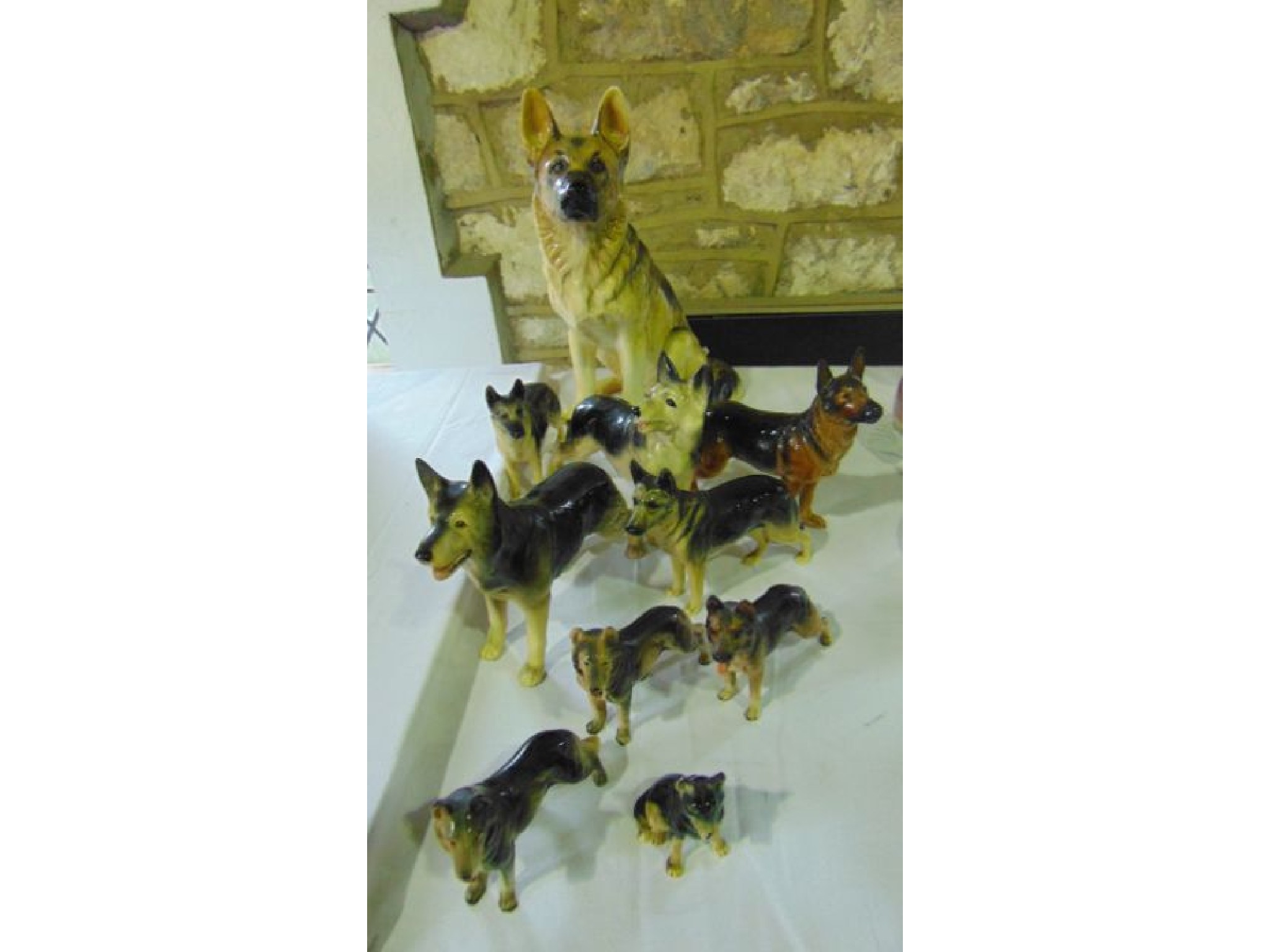 Appraisal: A large Beswick model of a seated German Shepherd dog