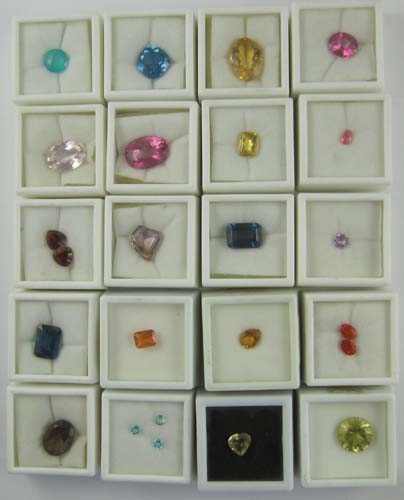 Appraisal: COLLECTION OF FIFTY UNSET GEMSTONES including citrine fire opal peridot