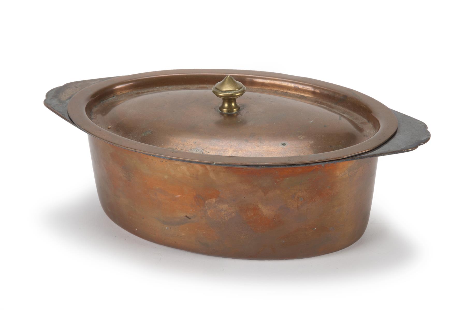 Appraisal: SERVING DISH BY JOSEPH HEINRICH Early th century copper Deep