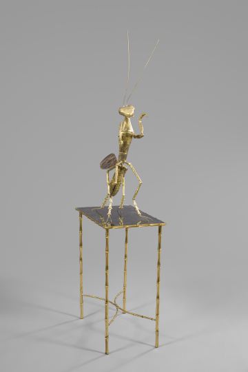 Appraisal: J D Brasser French b ca Praying Mantis a large