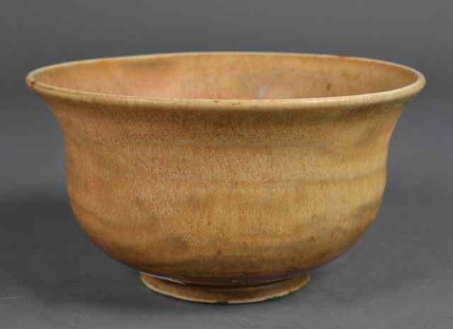 Appraisal: Rudolph Enderline Pottery BowlWith flared rim and footed base and