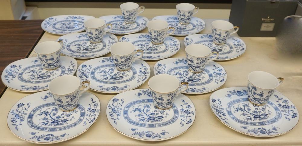 Appraisal: Blue and White Porcelain Teacups and Plates Pieces