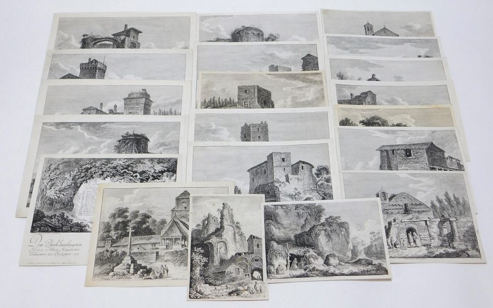 Appraisal: PC Franz Edmund Weirotter Etching Group Franz Edmund Weirotter Austria