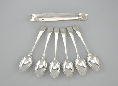 Appraisal: A Set of Six George III Sterling Silver Spoons and