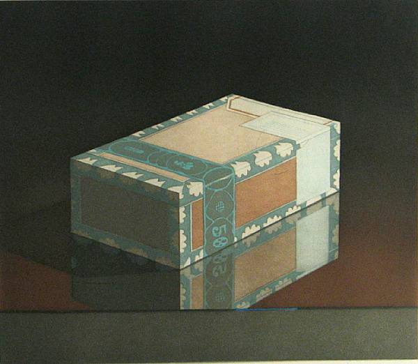 Appraisal: Mark Adams American born Cigar Box Color etching and aquatint