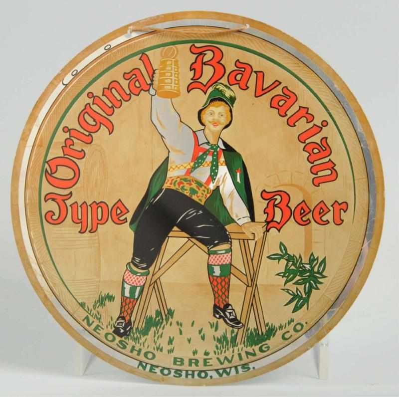 Appraisal: Original Bavarian Beer Aluminum Lee-See Sign From Neosho Wisconsin In