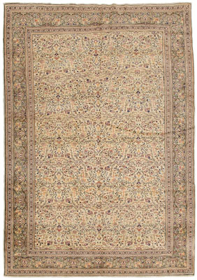 Appraisal: Kayseri Rug Turkish early th century repeating floral and vine