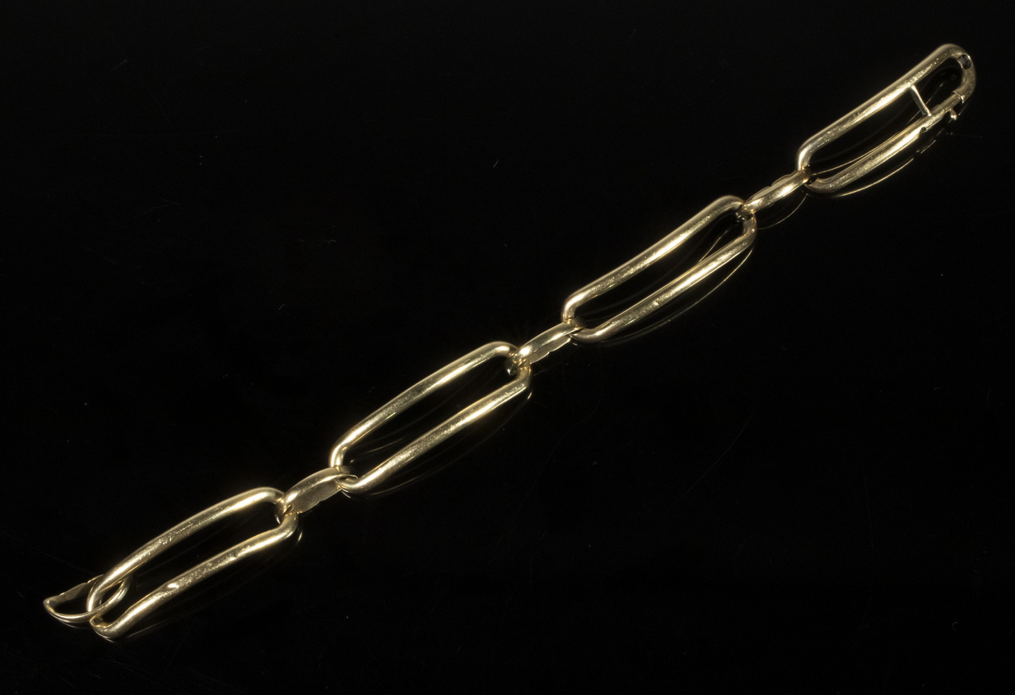 Appraisal: GOLD LINK BRACELET Early th c K Yellow Gold Link