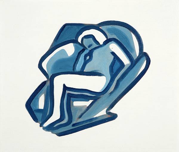 Appraisal: Tom Wesselmann American - Study for Blue Nude signed and