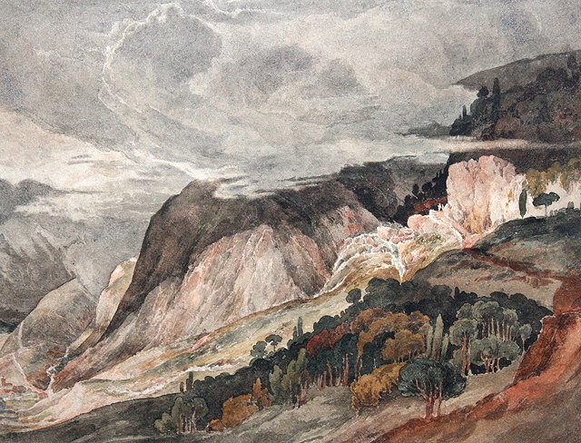 Appraisal: CIRCLE OF WILLIAM HAVELL - Landscape watercolour x and a