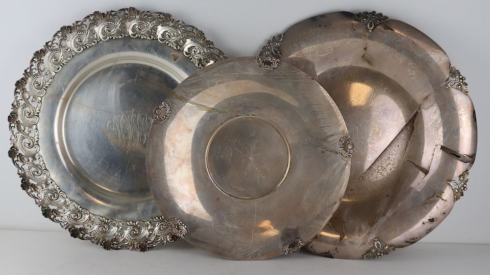 Appraisal: STERLING Assorted Grouping of Sterling Hollow Ware Includes a Hunt