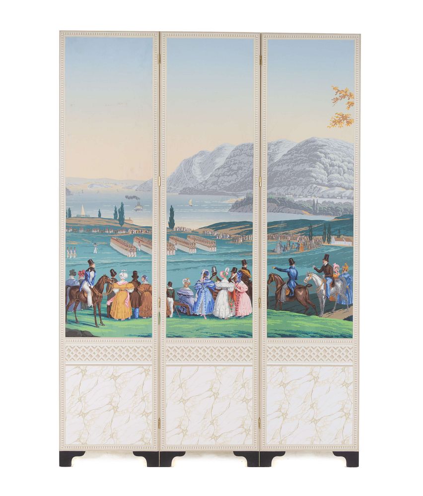 Appraisal: A Set of Three Jean Zuber et Cie Les Vues